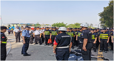 鐵保宏泰保安公司參加深圳國慶安保護(hù)衛(wèi)活動